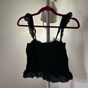 Mixology Gab and Kate black ruffle top